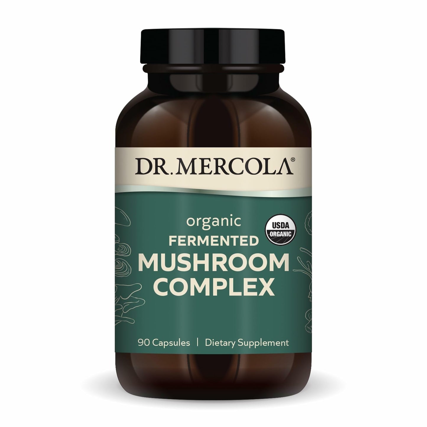 Dr. Mercola Organic Fermented Mushroom Complex 90 Capsules