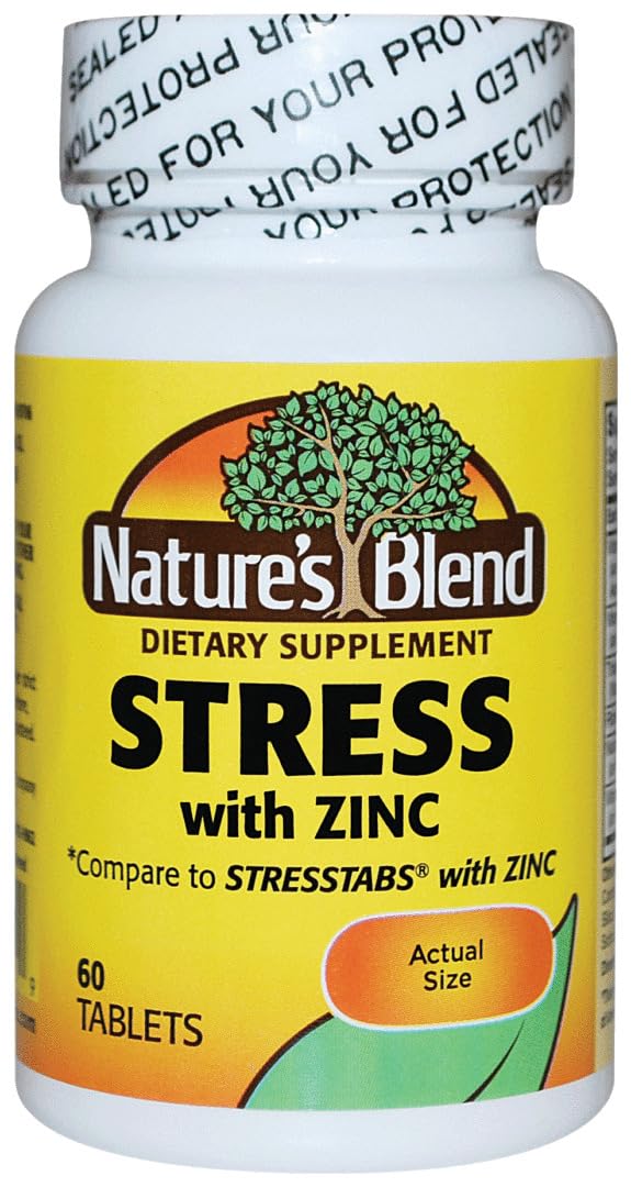Nature's Blend NAT B Stress Formula with Zinc 60 Capsules