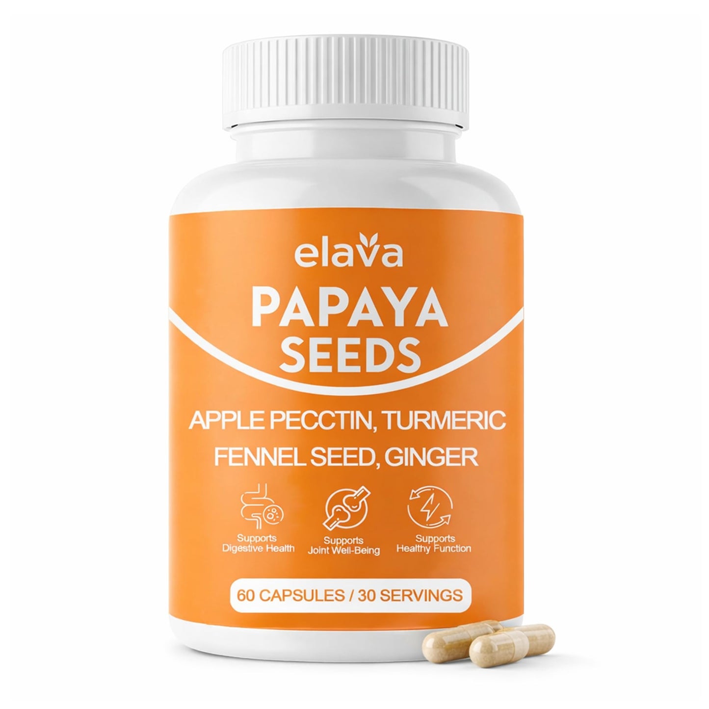 LUNESSA Elava Papaya Seeds Capsules 60 Capsules