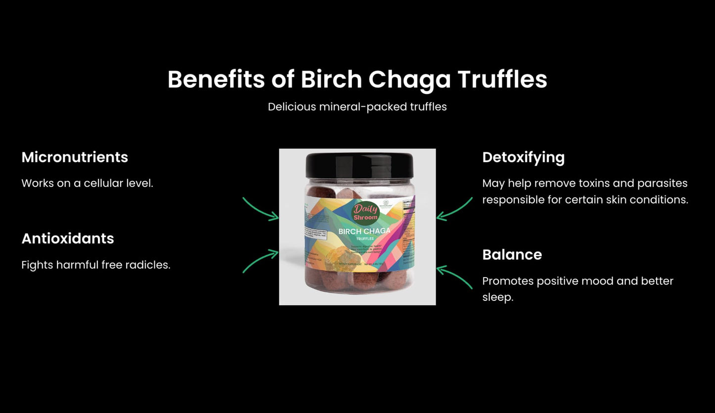 Generic Daily Shroom Birch Chaga Truffles Gummy 30 Count
