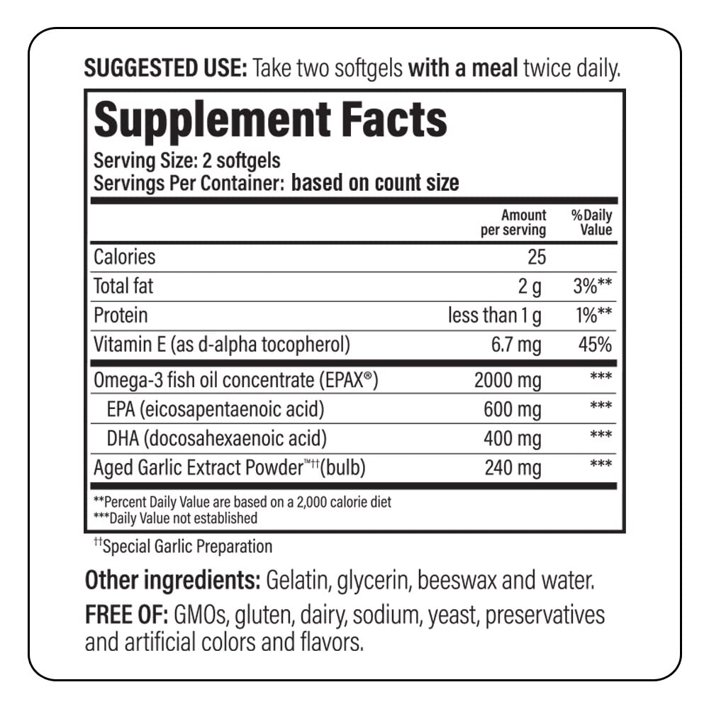 Kyolic Aged Garlic Extract Formula 150, Cholesterol & Circulation Health, 90 Softgels