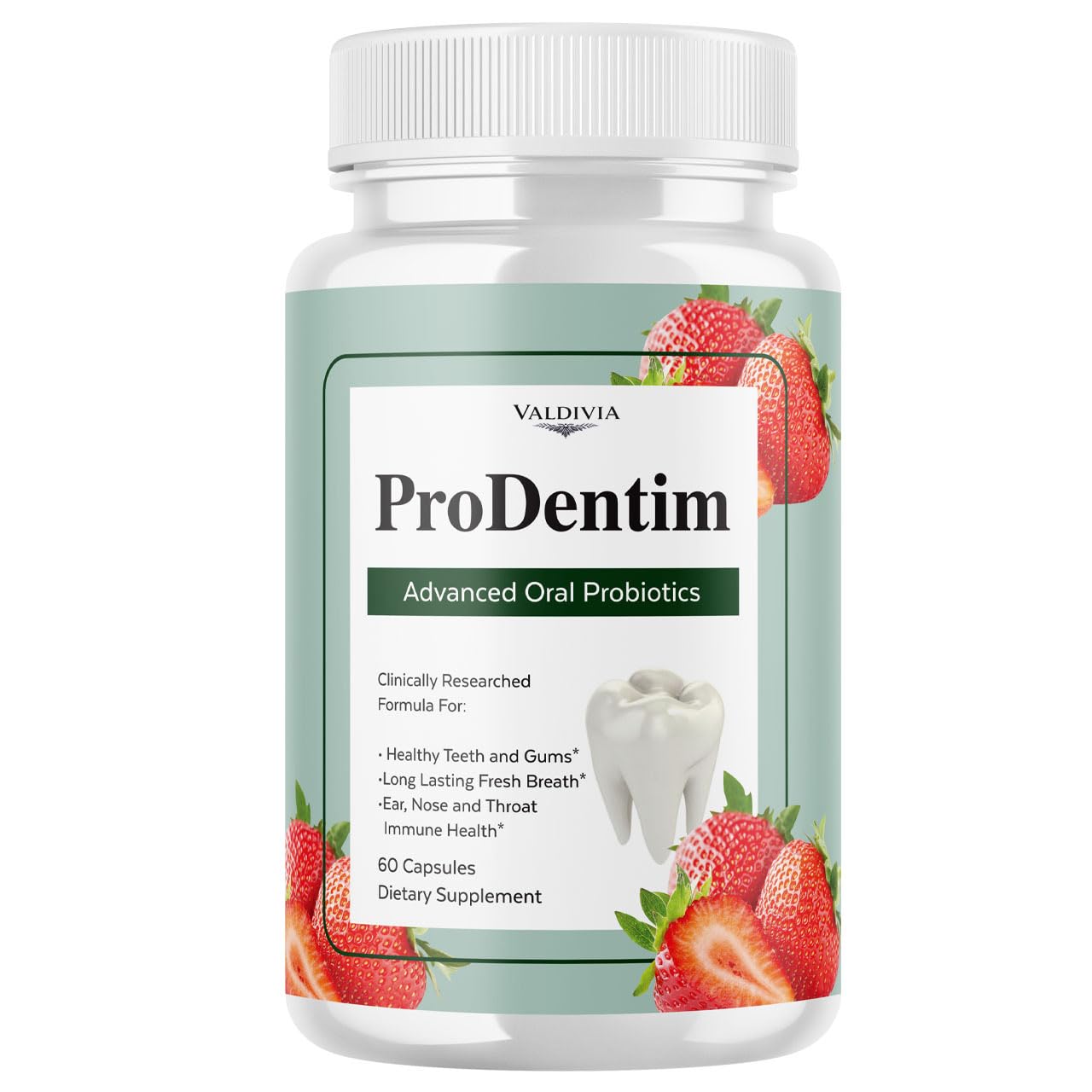 Valdivia ProDentim Advanced Oral Health Probiotics – Advanced Formula for Healthy Gums, Teeth, Fresh Breath - Oral Probiotics for Bad Breath Support, 60 Capsules