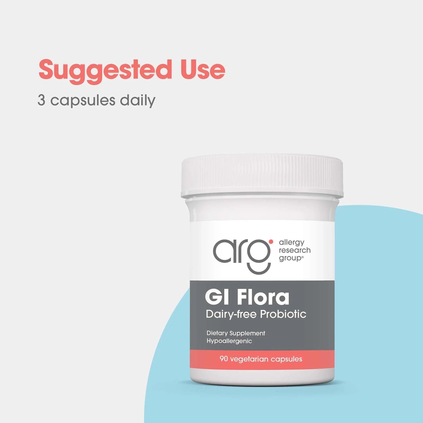 Allergy Research Group GI Flora Dairy Free 90 Capsules