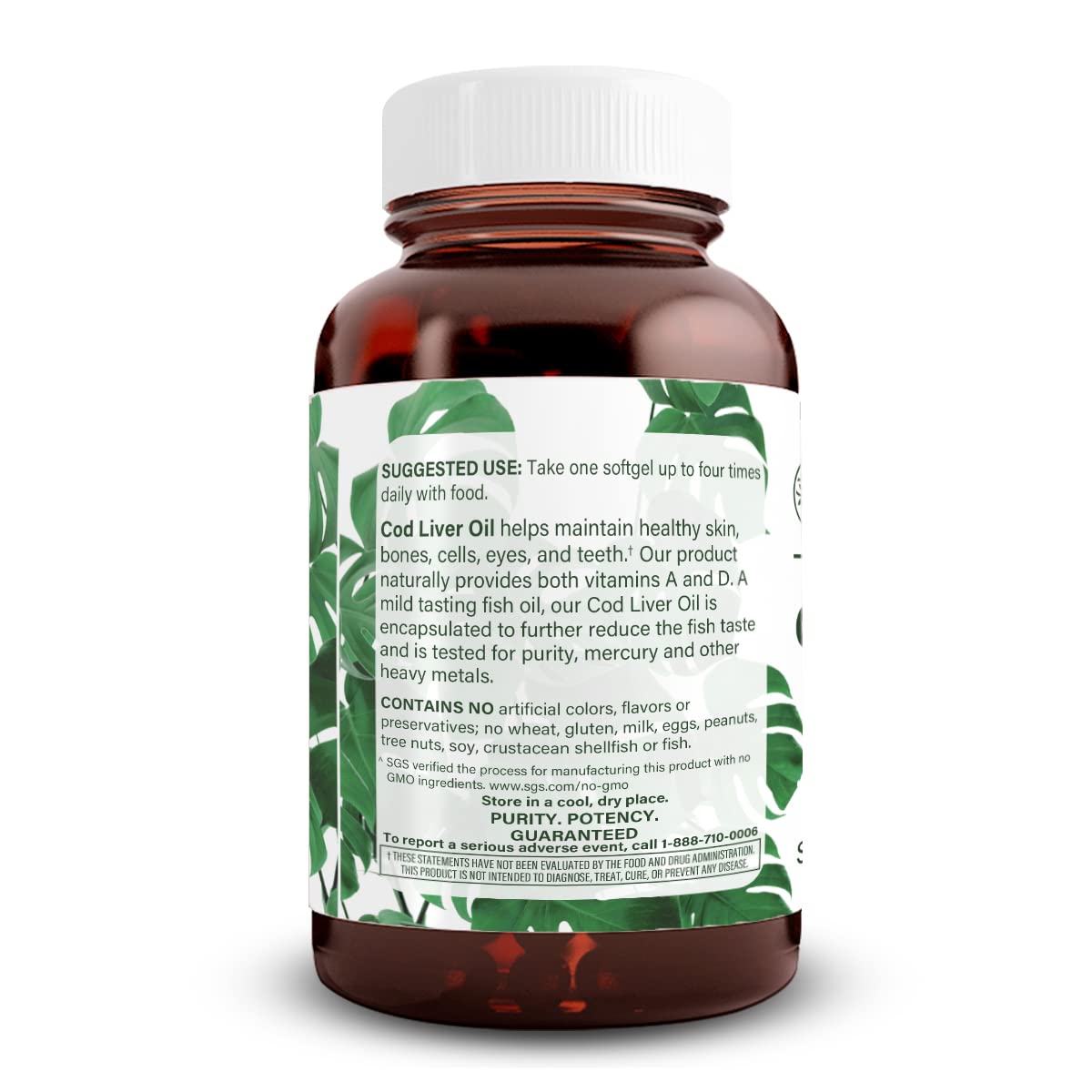Natural Nutra Norwegian Cod Liver Oil Supplement Softgel 250