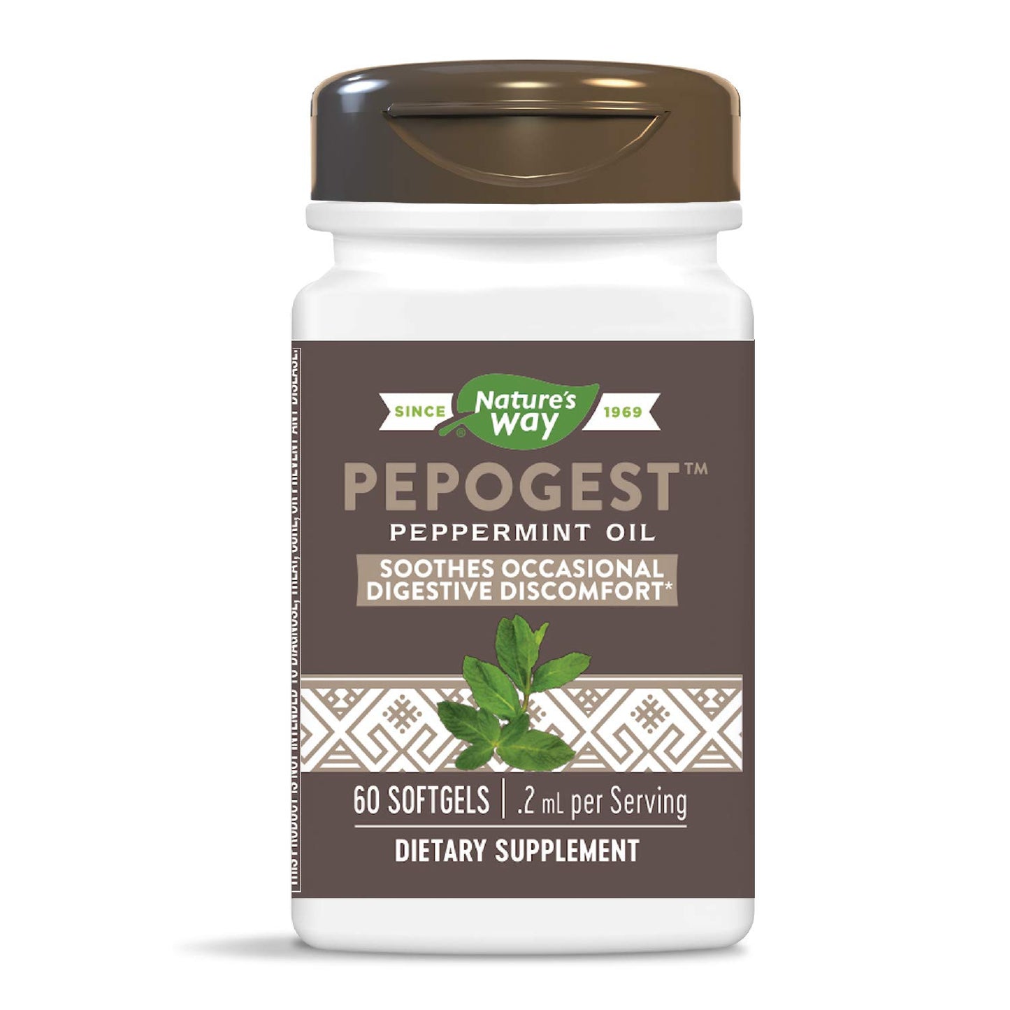 Nature's Way Pepogest Enteric-Coated Peppermint Oil Softgels 120