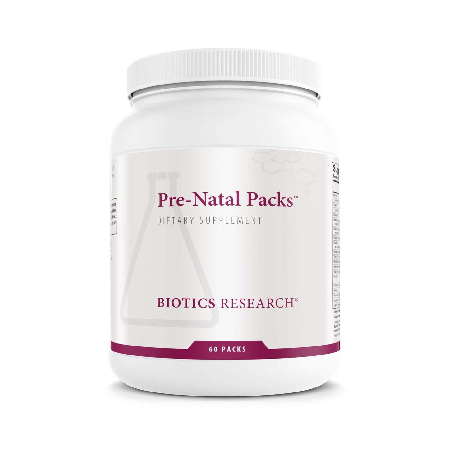 Biotics Research Pre Natal Packs Pre Natal Nutrition Support, Post Natal Formula Capsules, 60 Capsules