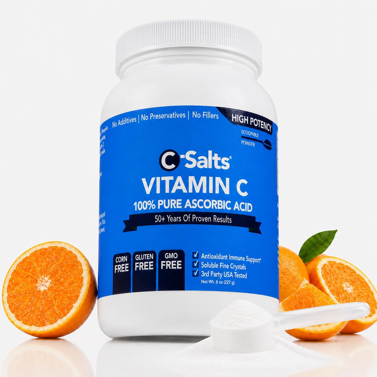 C-Salts Ascorbic Acid Powder 1000mg 24 oz