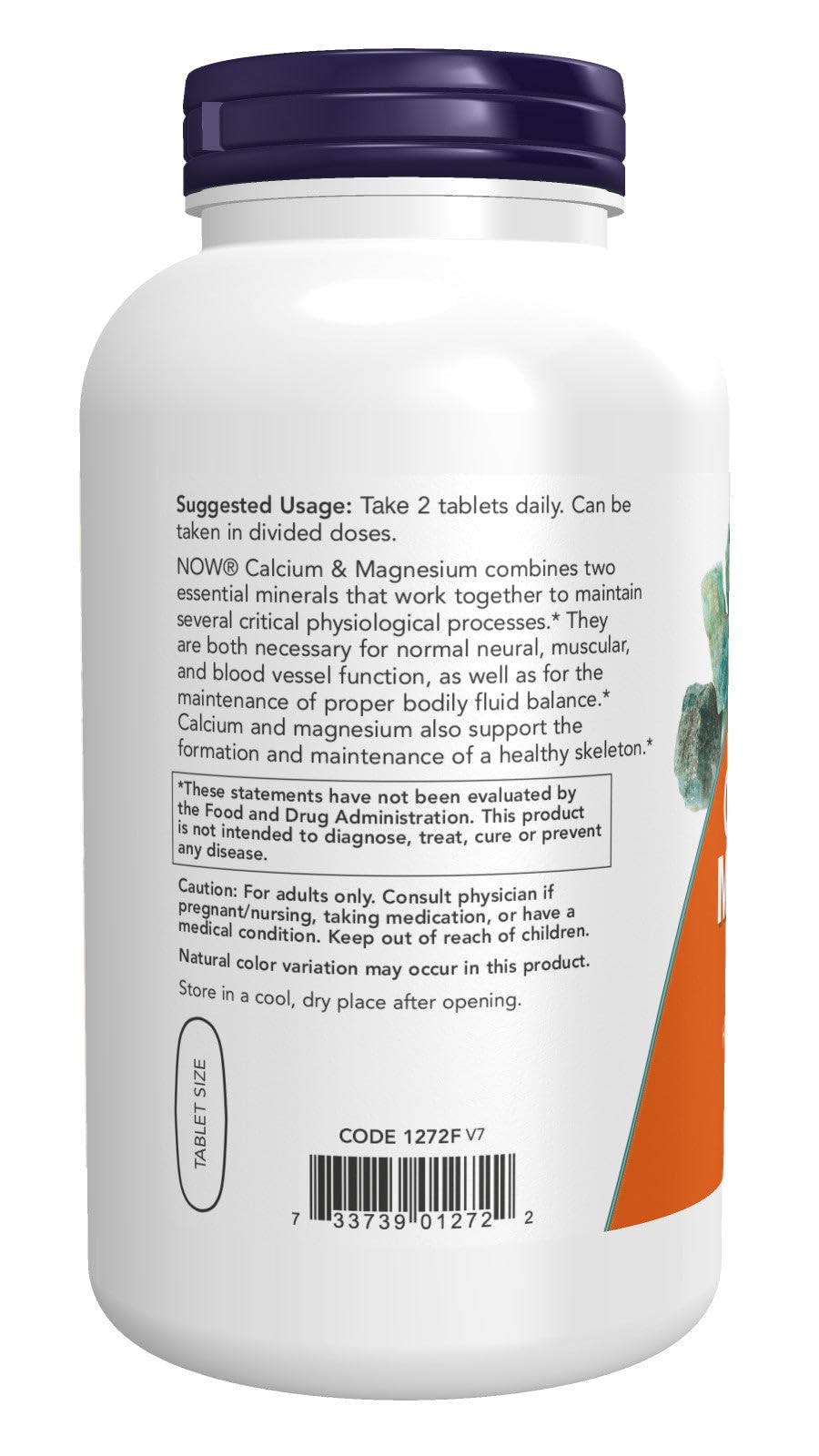 NOW Foods Calcium & Magnesium Tablets, 1 Pack