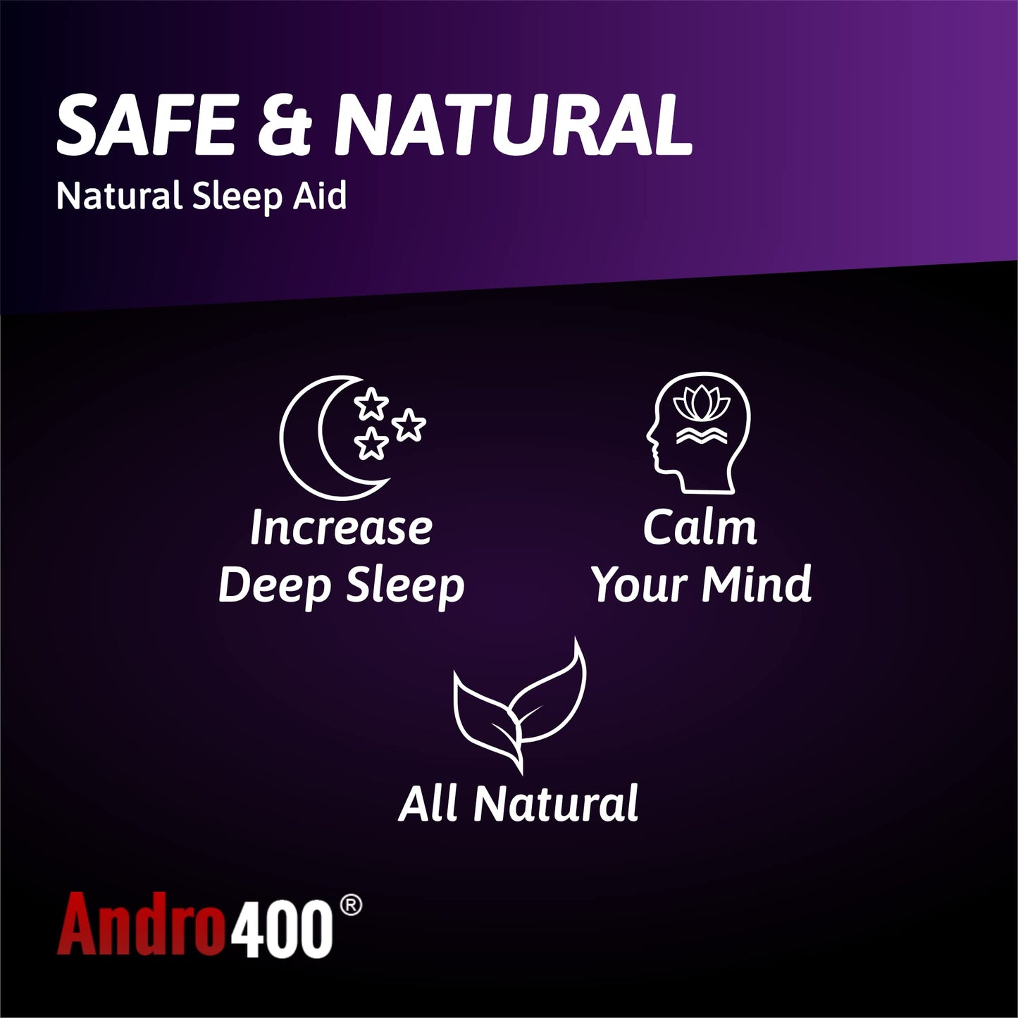 Andro400 Love to Sleep Natural Sleep Aid Capsule 1 Count