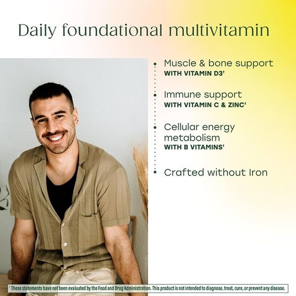 MegaFood One Daily Iron Free Multivitamin Tablet, 60 Count