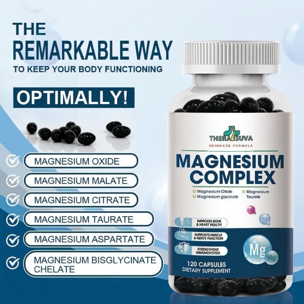 TheraSuva High Absorption Magnesium Complex Softgels 120 Count
