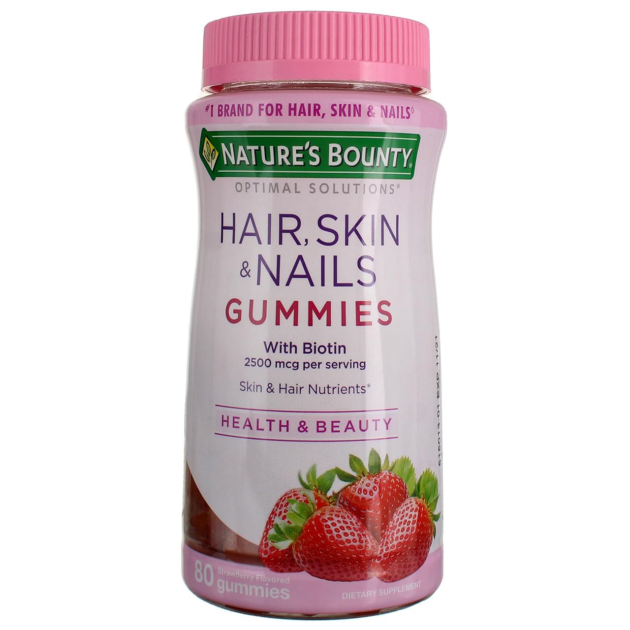 Nature's Bounty Optimal Solutions Hair, Skin and Nails Gummies, 160 Count