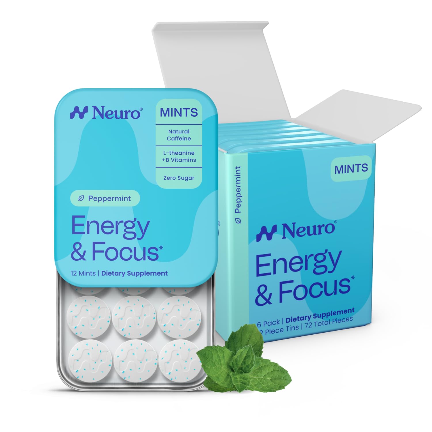 Neuro Energy & Focus Mints Chewable 72 ct