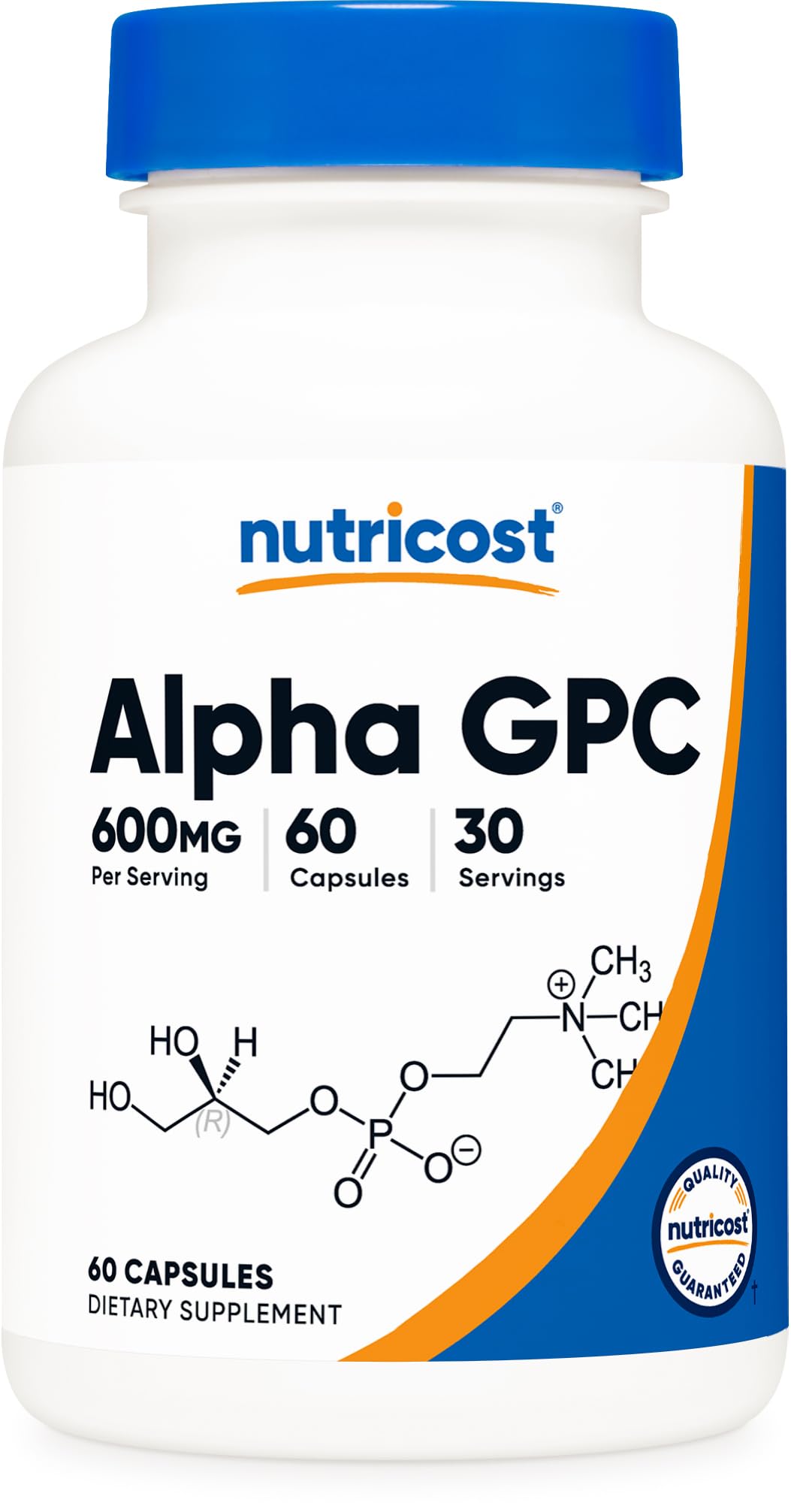 Nutricost Alpha GPC (600mg) Capsules, 120 Count