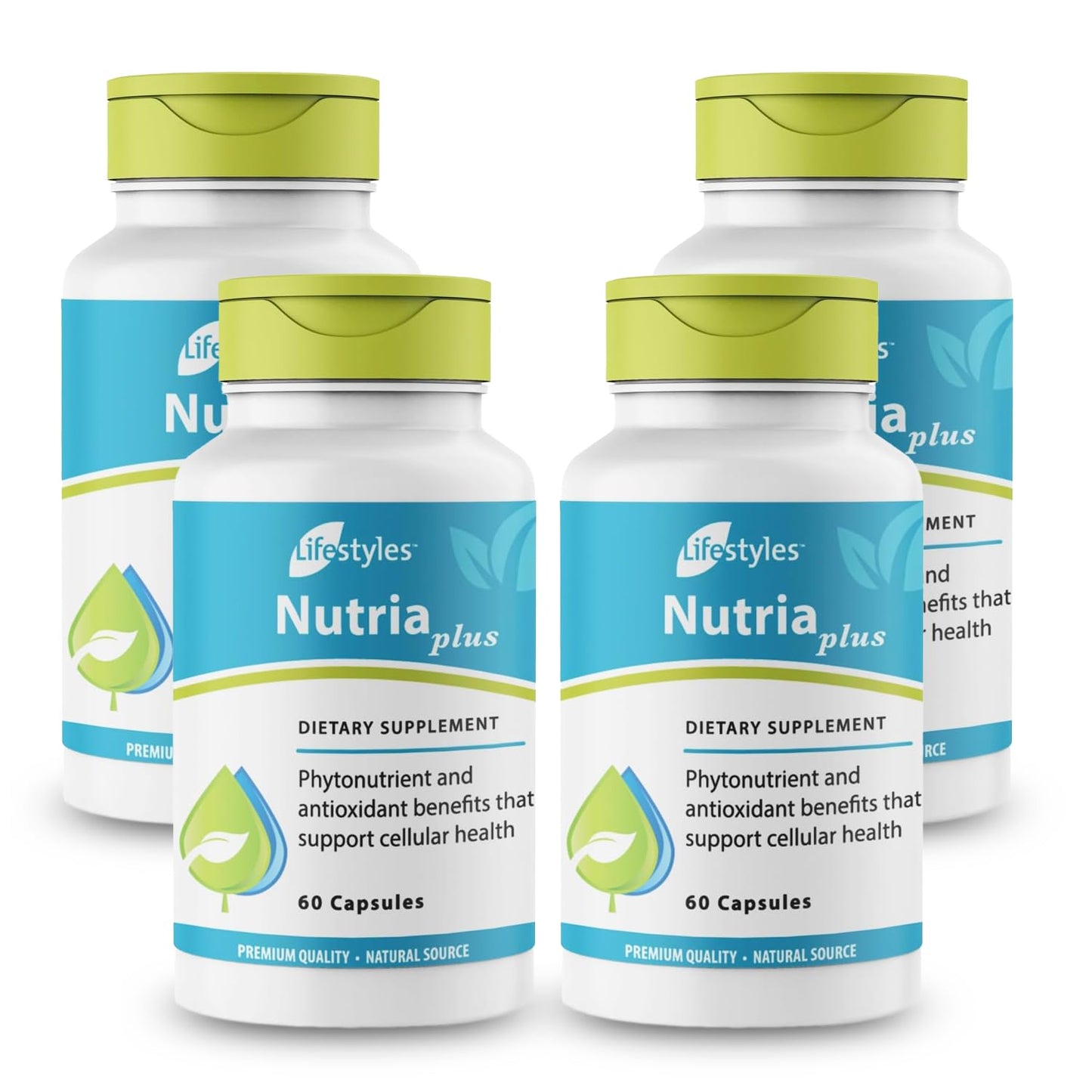 Intra NutriaPlus Antioxidant Supplement - Herbal Immune Support & Multivitamin with Selenium, Vitamin C, Green Tea, Garlic, and More, 240 Capsules