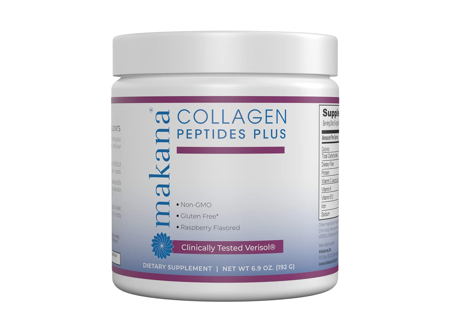 Makana Collagen Peptides Plus – with Verisol®, Vitamin C, Hyaluronic Acid & Amino Acids – Supports Hair, Skin, Nails, & Joints, 6.9 Ounce Powder (Pack of 1)