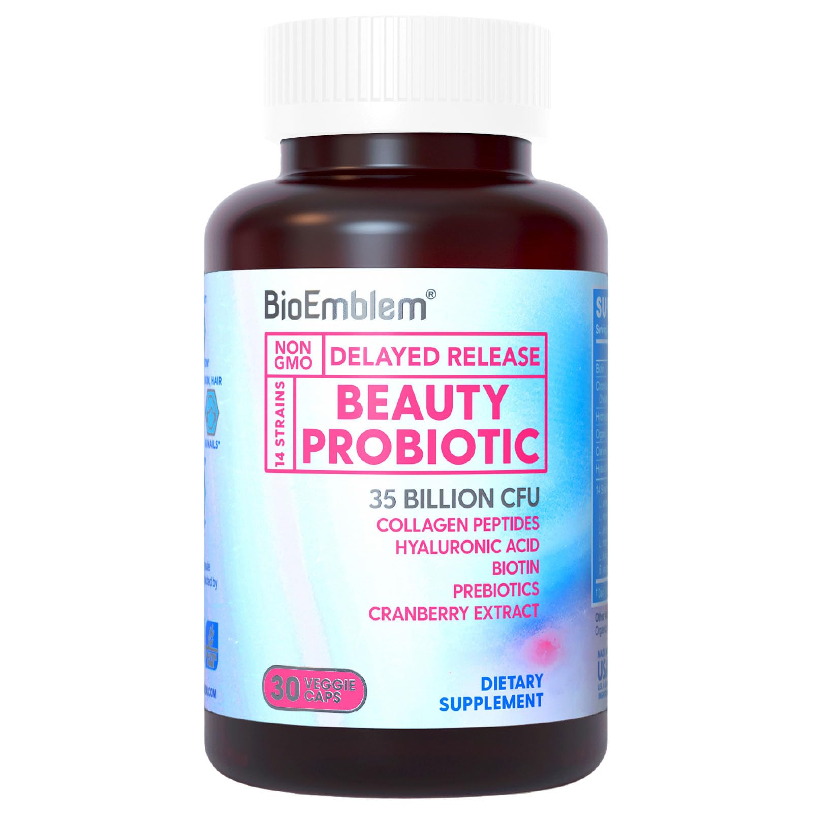 BioEmblem Beauty Probiotics for Women 30 Capsules