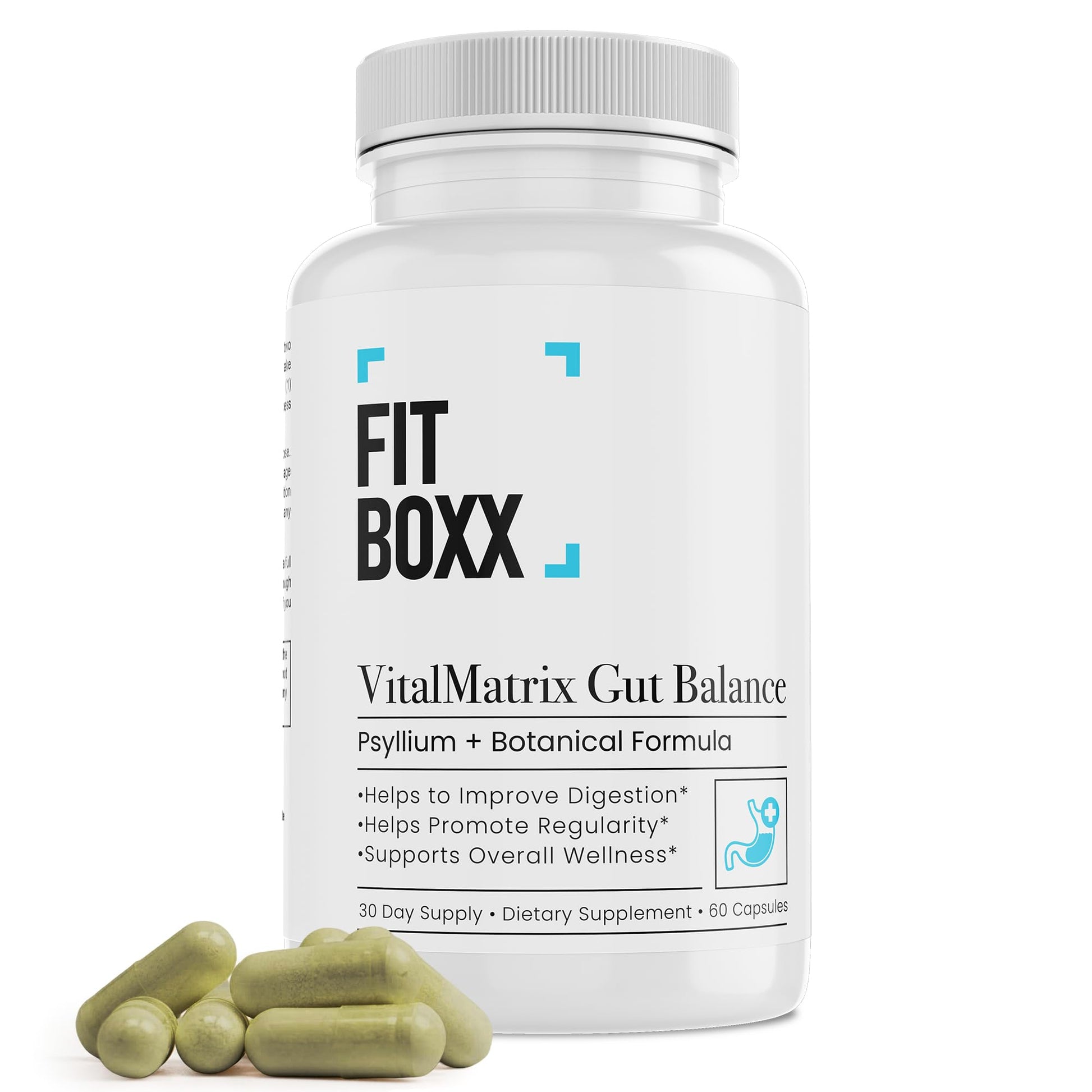Fit Boxx VitalMatrix Gut Balance Capsules, 60 Count
