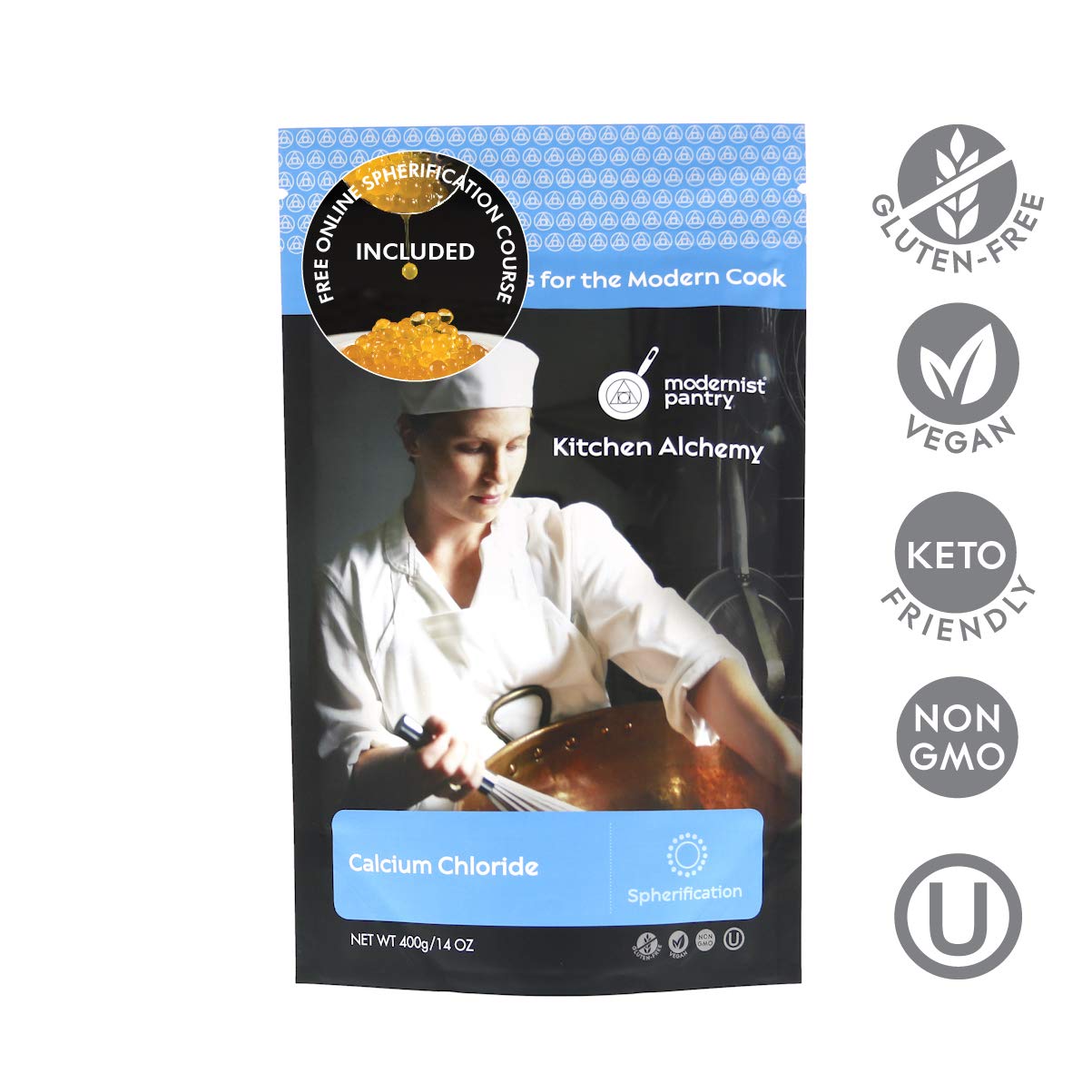 Modernist Pantry Pure Calcium Chloride Powder 14 oz