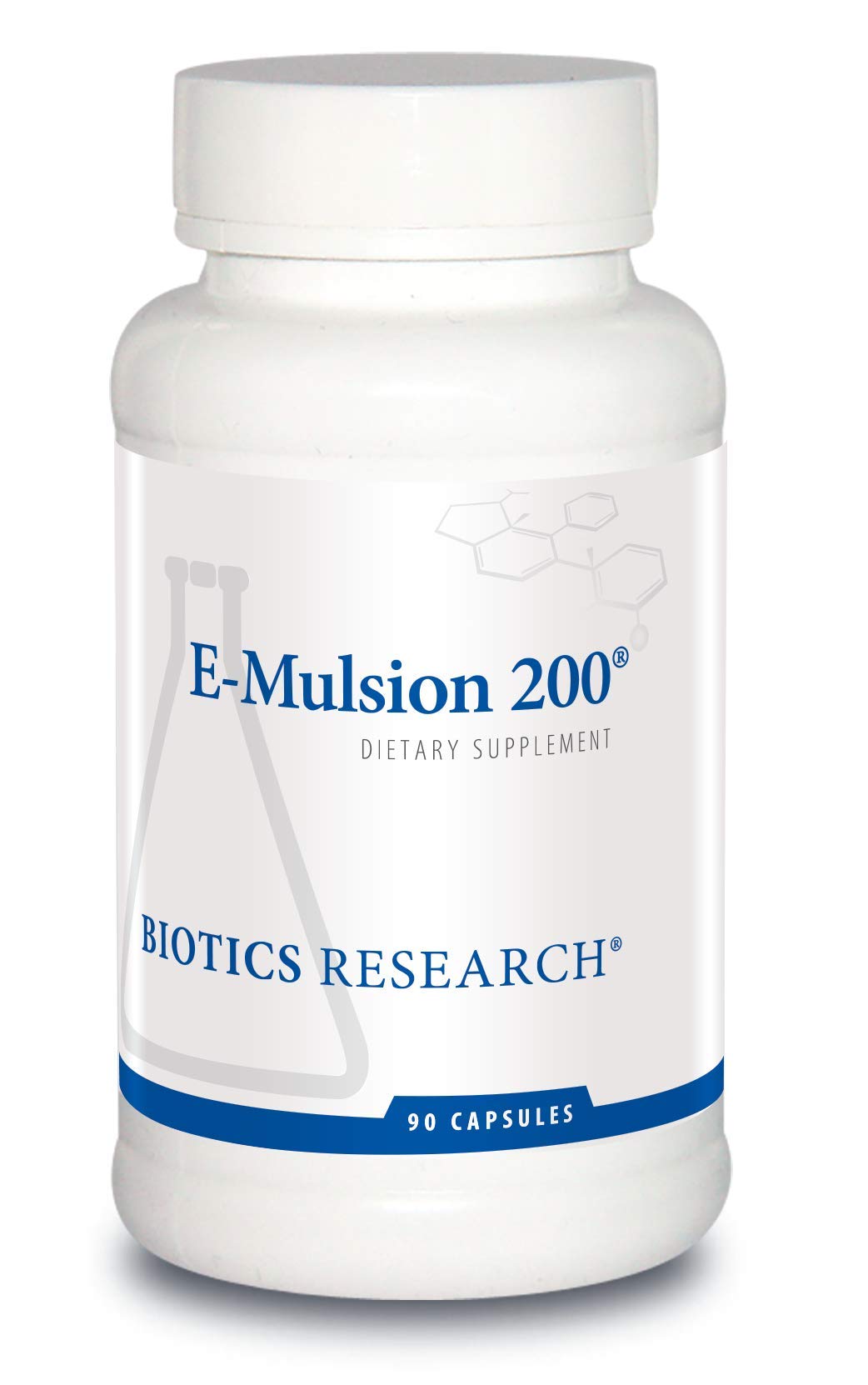 Biotics Research E Mulsion 2 Emulsified Vitamin E with Mixed Tocopherols, Antioxidant, Cardiovascular Health, Immune Support, 90 Capsules