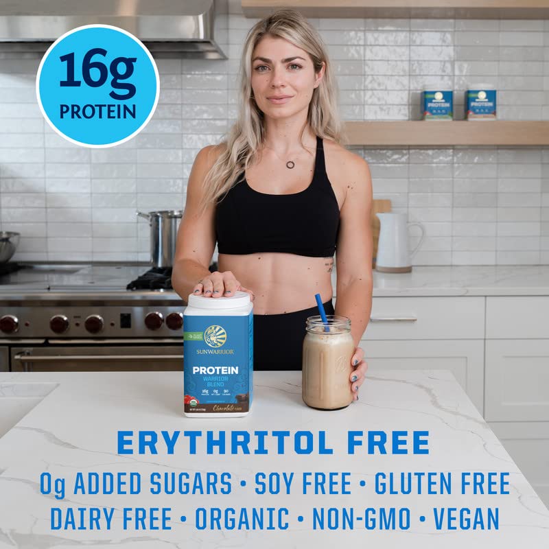 Sunwarrior Vegan Protein Powder & Creatine Monohydrate Powder, 20 Servings & 60 Servings