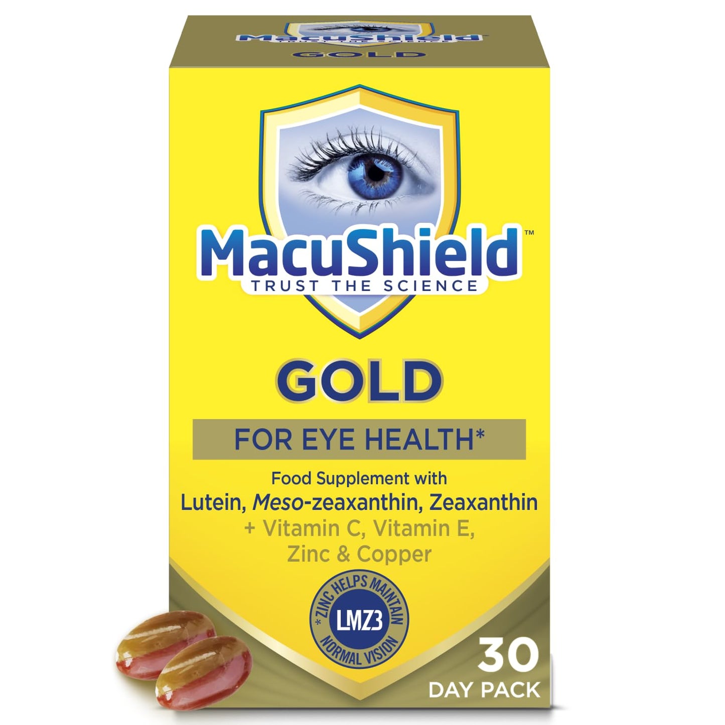 MacuShield Macu Shield Gold Food Supplement Capsule, 90 Capsules