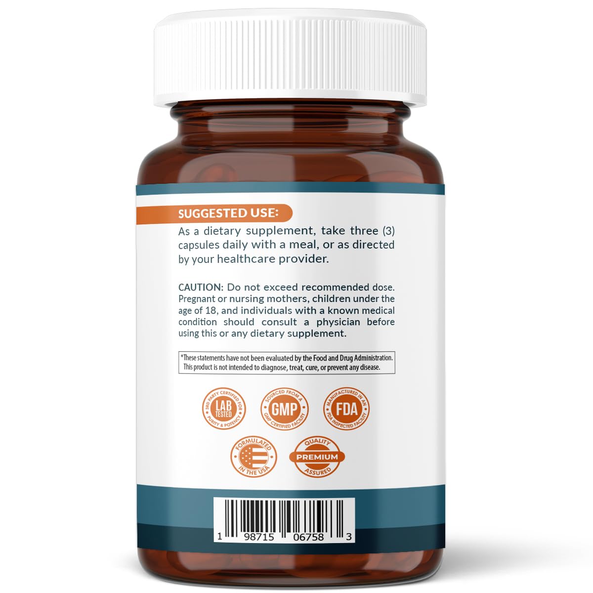 VitaPulse L-Tryptophan Supplement 1500mg, 240 Capsules
