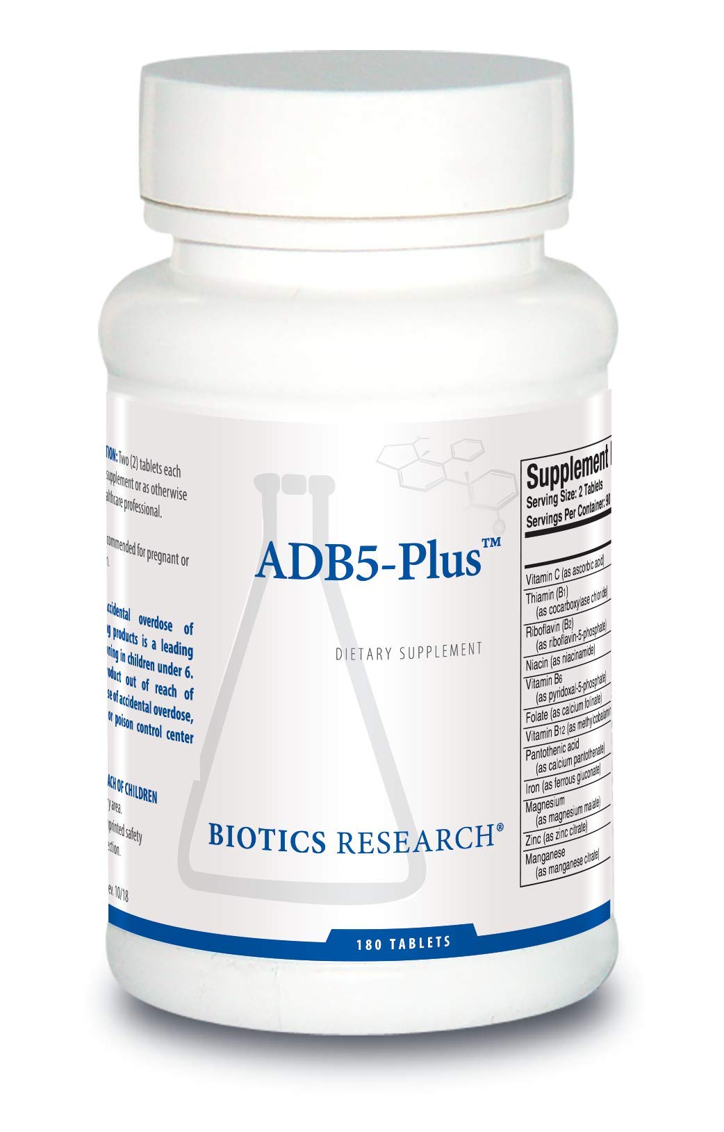Biotics Research ADB5-Plus Adrenal Gland Function Tablets 180