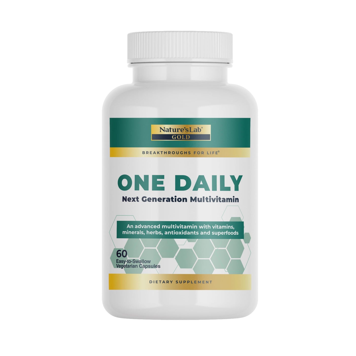 Nature's Lab CoQ10 + Alpha Lipoic Acid + Acetyl L-Carnitine & One Daily Multivitamin, Capsule, 30 Count