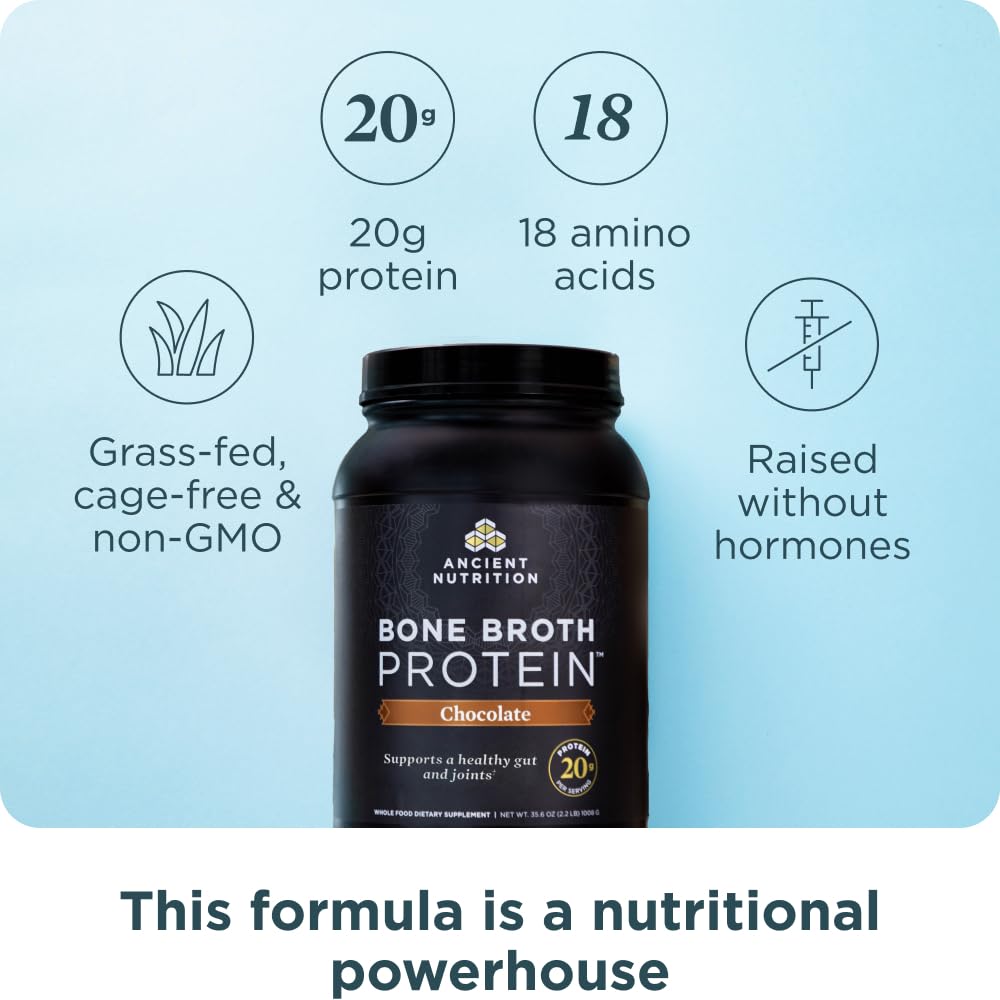 Ancient Nutrition Bone Broth Protein Powder 40 Servings