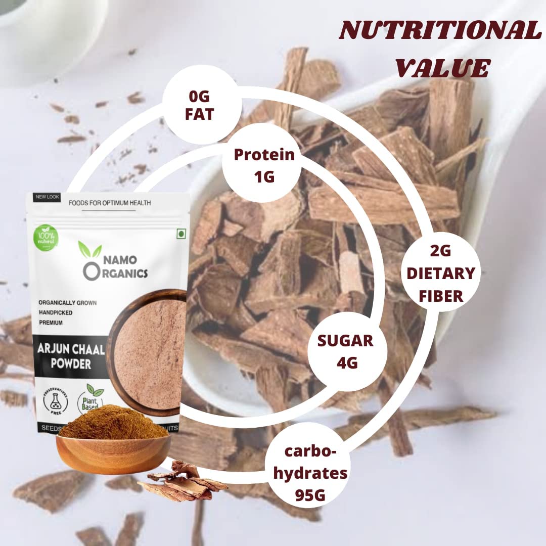 Kaxilu Organic Arjun ki Chaal Powder, 500 Gm
