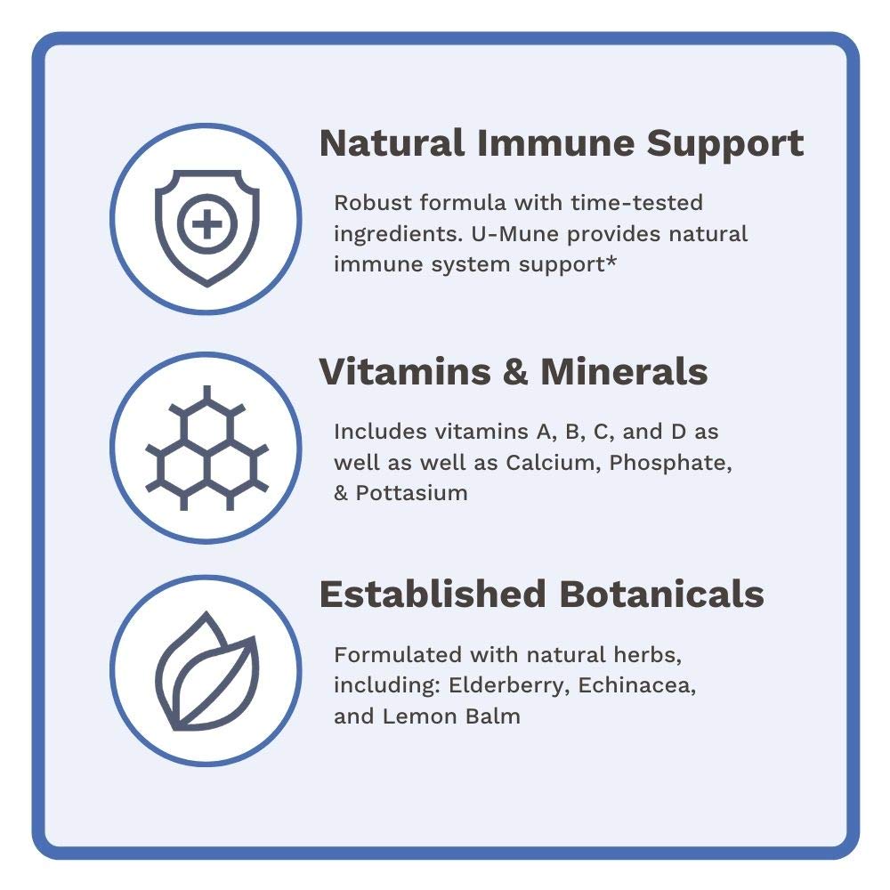 Utzy Naturals U-Mune Immune Support Capsules 60 Count