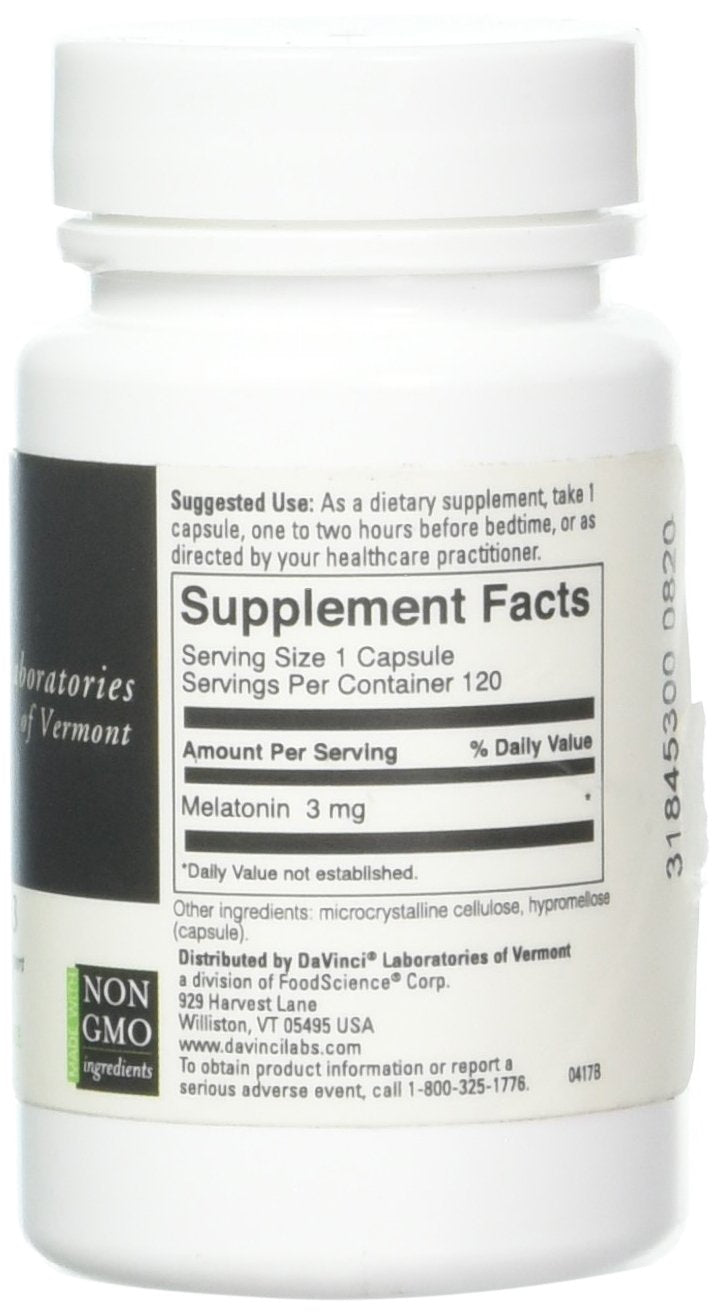 DAVINCI Melatonin-3 3 mg 120 Capsules