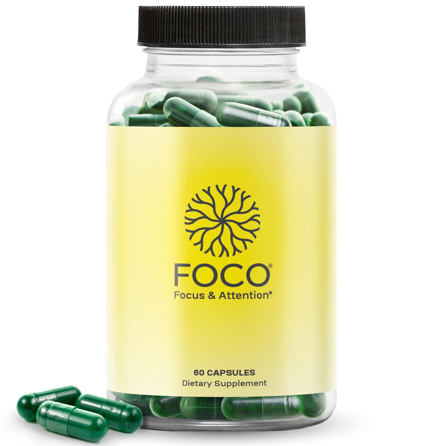 Think FOCO Natural Focus Nootropic Capsules, 120-count