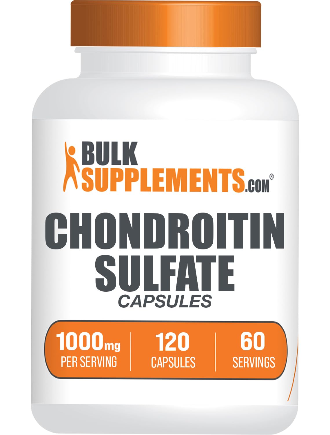 BulkSupplements Chondroitin Sulfate Capsules, 120 Count