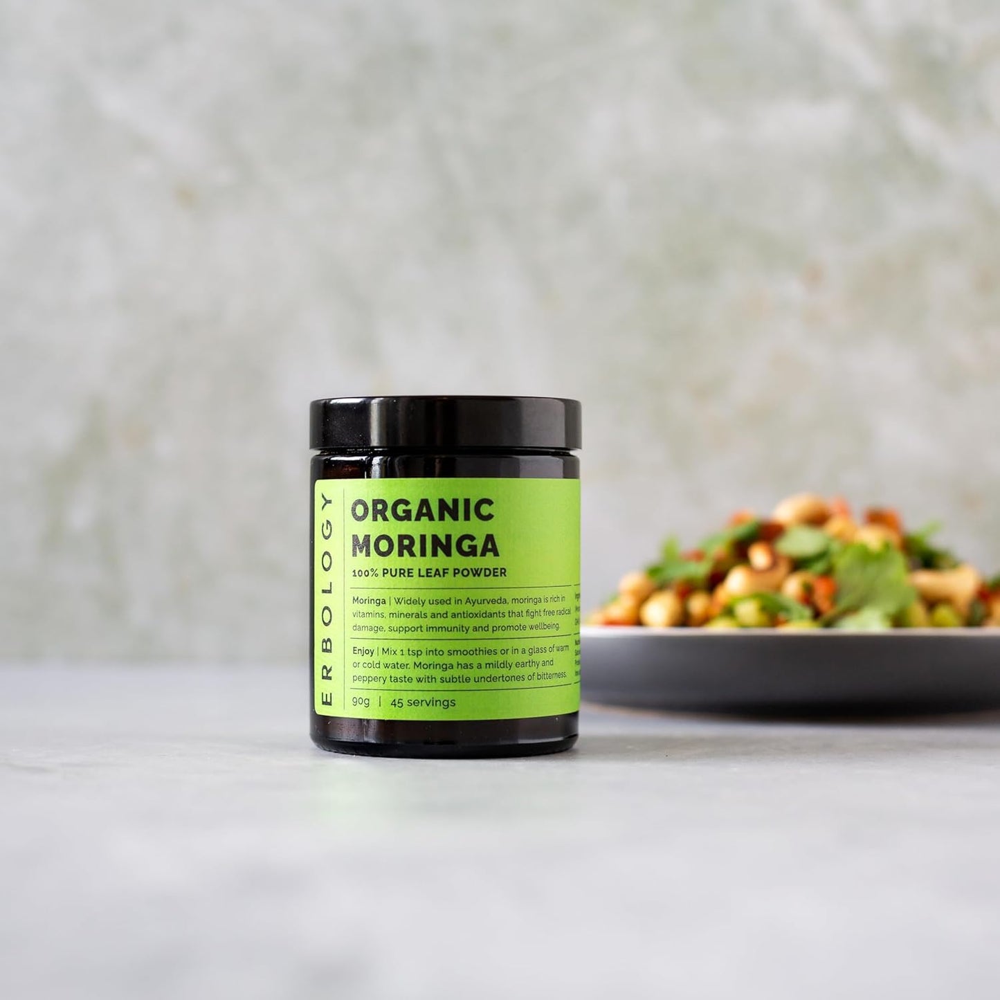 Erbology Organic Moringa Leaf Powder 3.2 oz