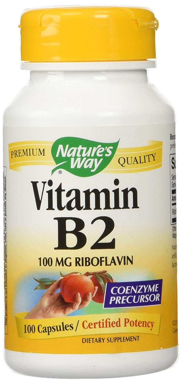 Nature's Way B-2 100 mg Capsule, 100 Count