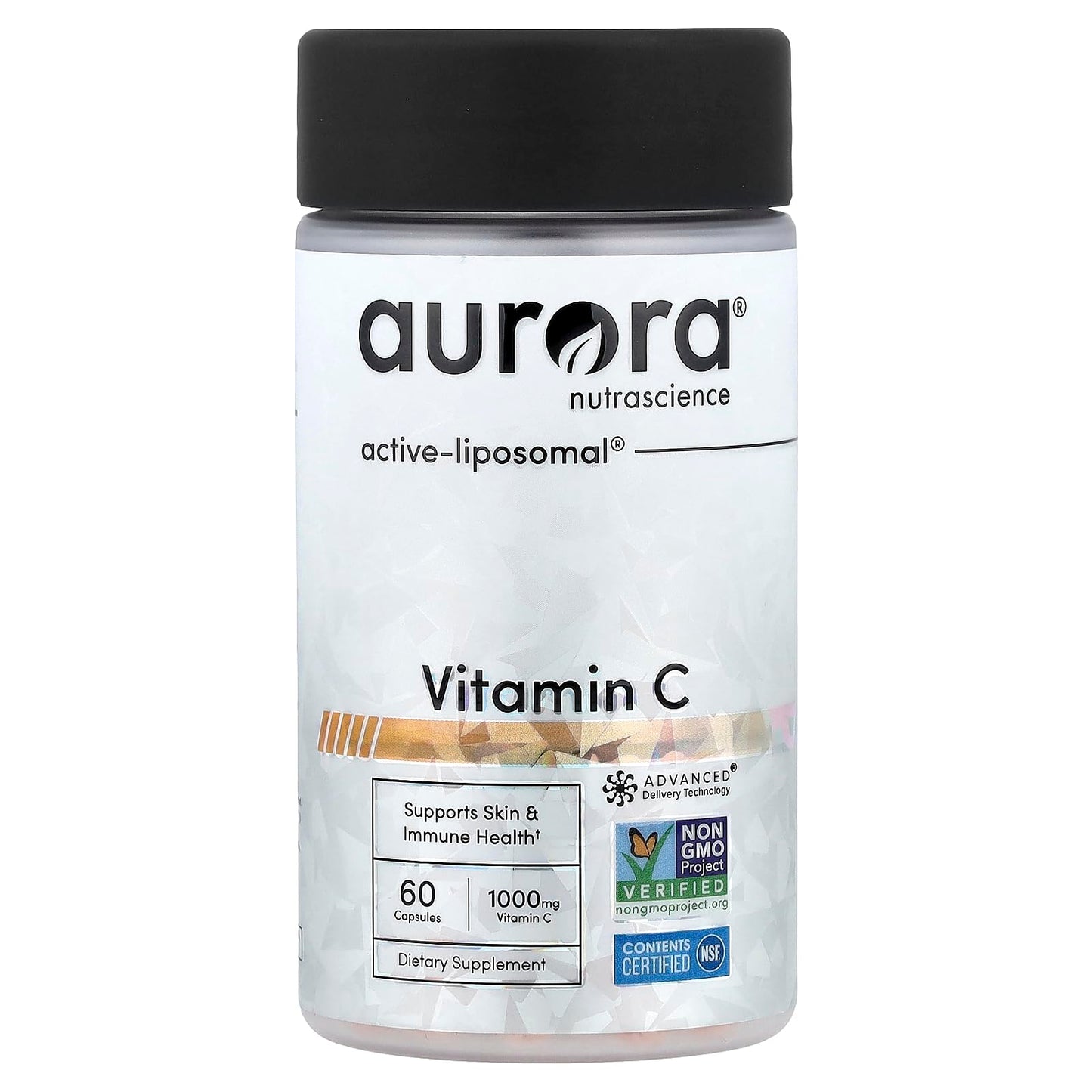 Aurora Nutrascience Liposomal Vitamin C - High Absorption 1000mg Vitamin C for Immune, Skin & Antioxidant Support, Advanced Liposomal Delivery for Men & Women, Non-GMO, 60 Capsules