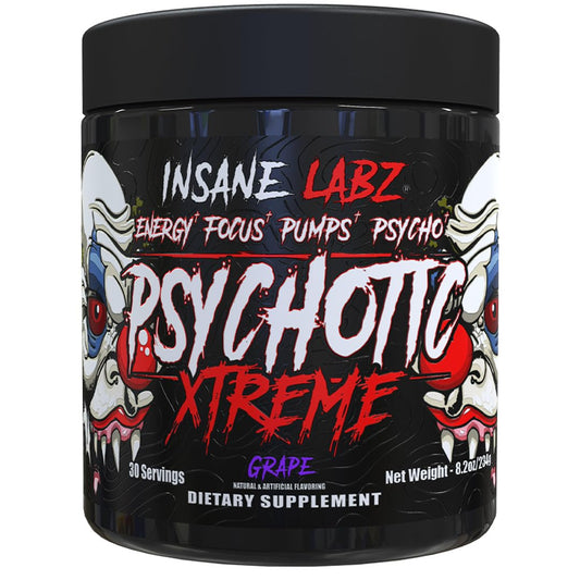 Insane Labz Psychotic Xtreme Pre-Workout Powder, 9.2 oz