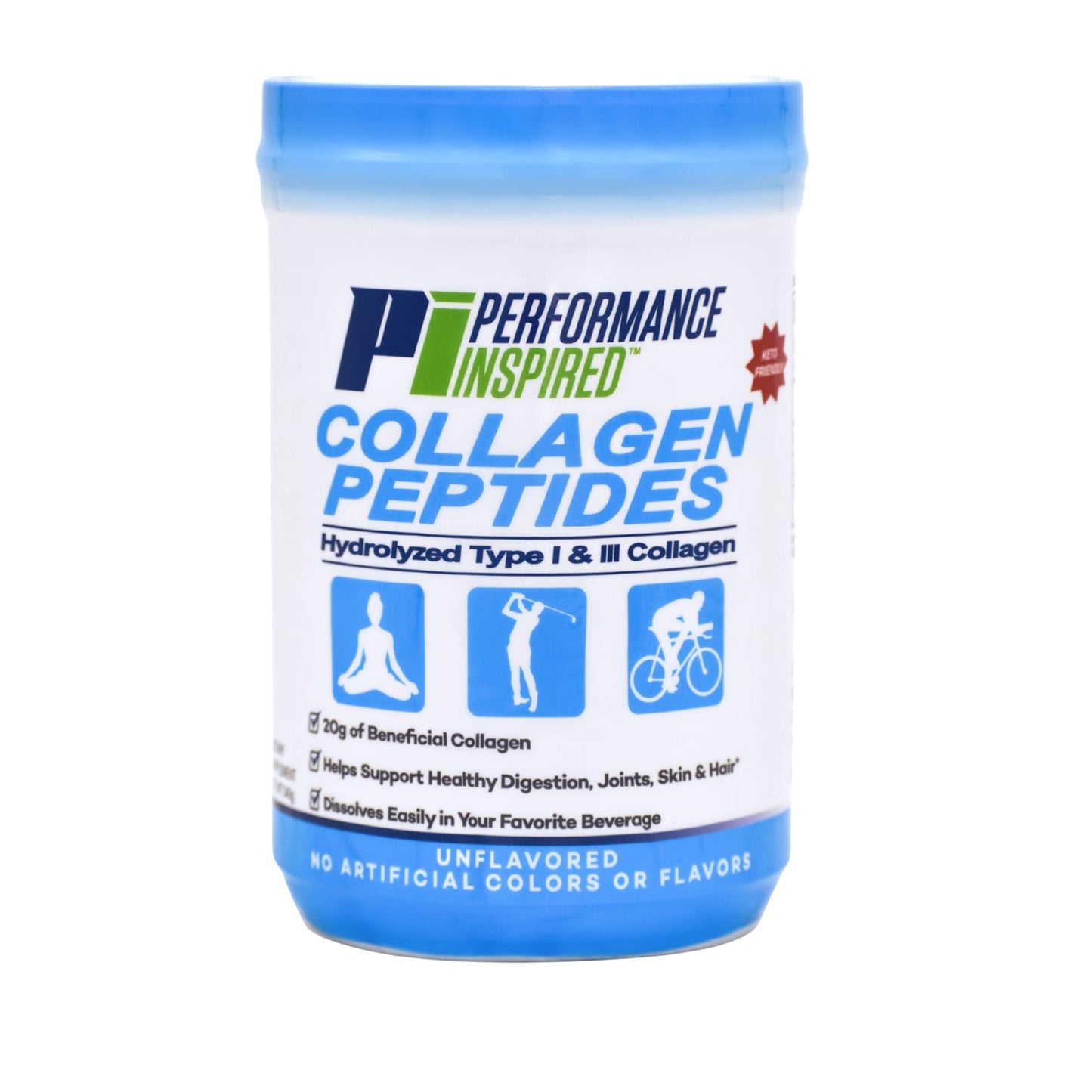 PERFORMANCE INSPIRED Hydrolyzed Collagen Peptides Powder, 11.99 oz
