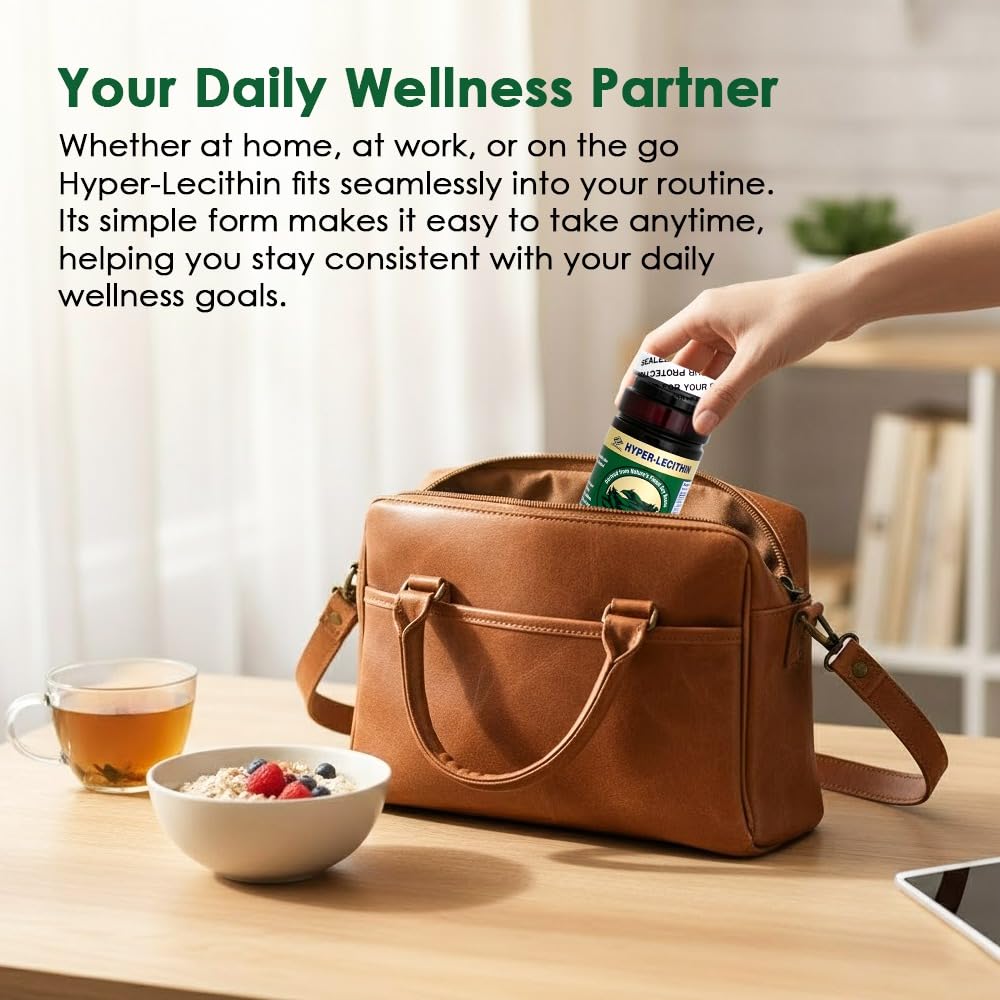 Nu-Health Hyper Lecithin, Soy Lecithin & Ginkgo Biloba Softgel 1 Count