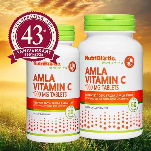 NutriBiotic Amla Vitamin C Tablets 30 Count