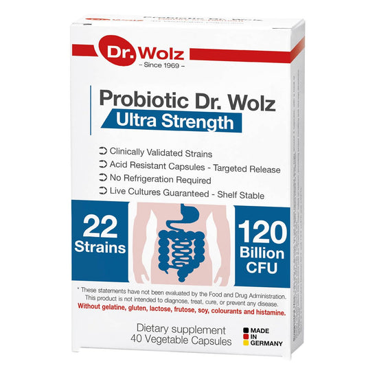 Dr. Wolz Probiotic Ultra Strength Dietary Supplement Capsule 80 Capsules