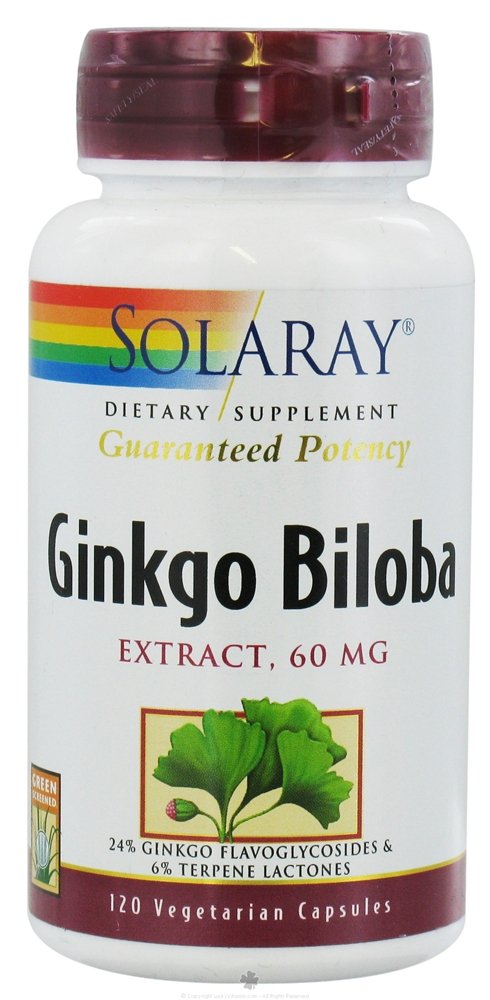 SOLARAY Ginkgo Biloba Extract VegCap 120