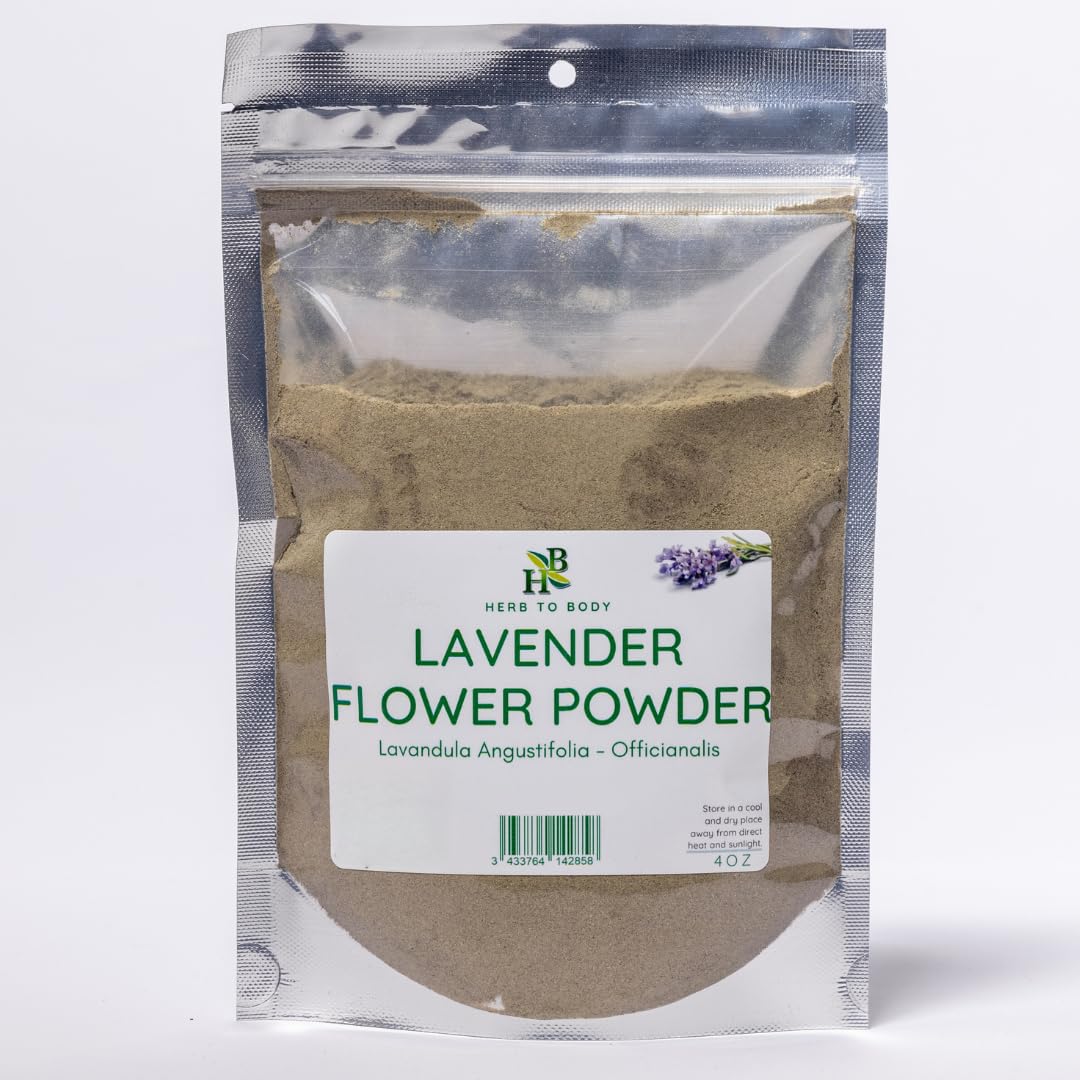 Herb To Body Dried Lavender Flowers Powder 4 oz