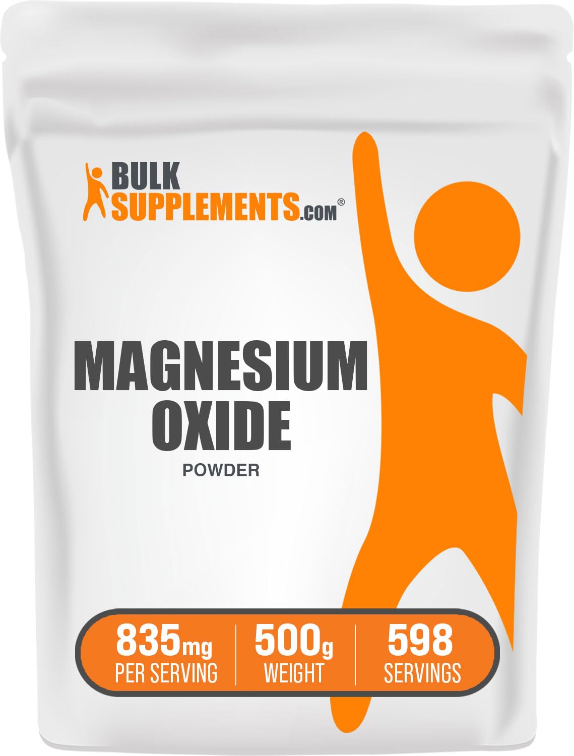 BulkSupplements Magnesium Oxide Powder 17.5 oz