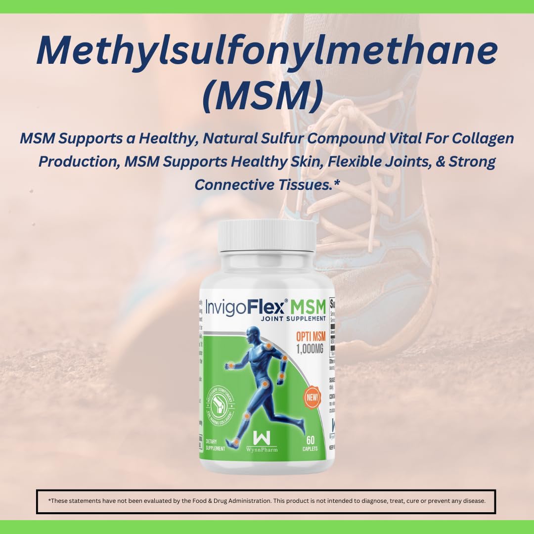 INVIGOFLEX MSM Methylsulfonylmethane Caplets 60