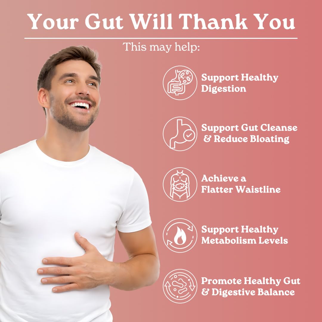 Mars by GHC Waist Trim Capsules with Magnesium Citrate, Triphala & Bentonite Clay, Digestive Wellness, Bloating & Fibre Support Formula, Herbal Supplement, 180 Capsules