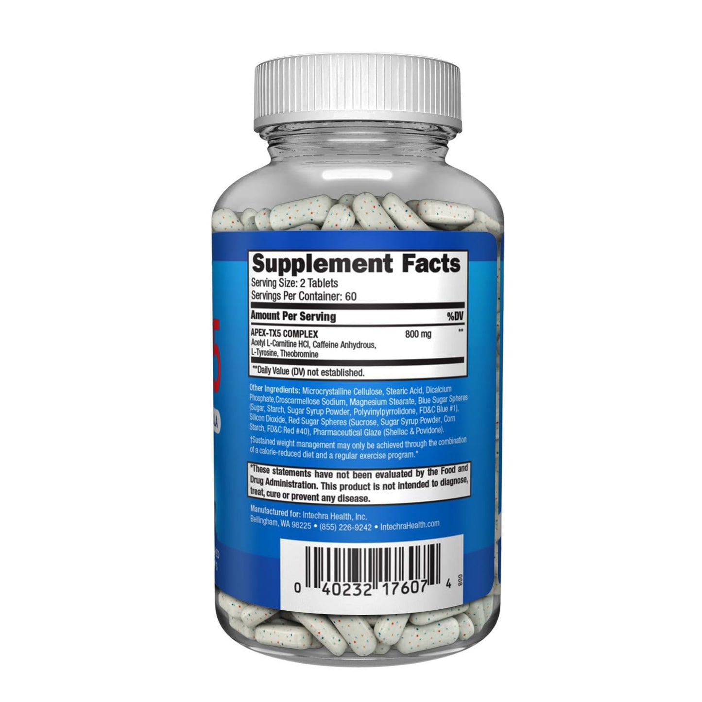APEX-TX5 Weight Management Dietary Supplement Tablets 120