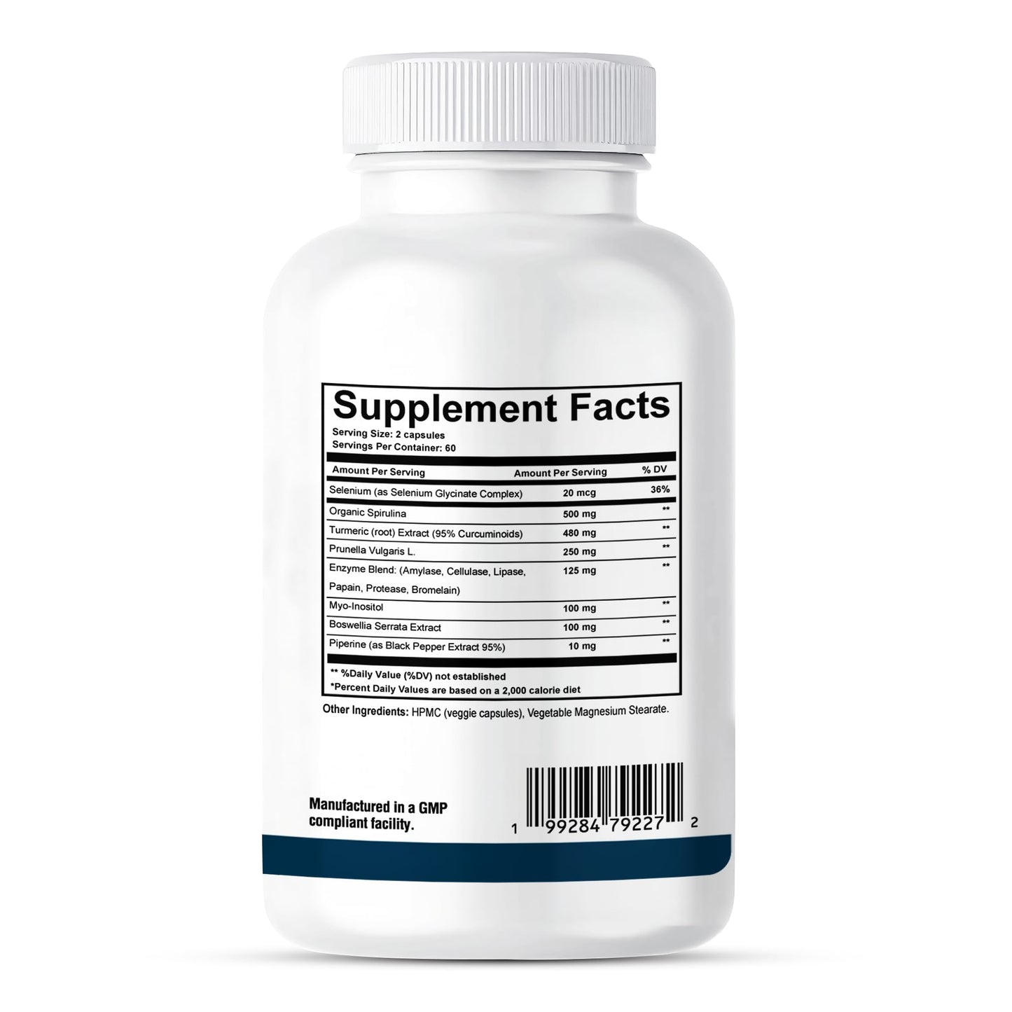 Dr. Westin Childs Thyroid Nodule Support Supplement for Gland Size, Health & Control in Women & Men: Boswellia, Turmeric, Myo-Inositol, Selenium, Prunella Vulgaris, 120 Capsules